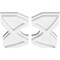 Ekena Millwork Titus Architectural Grde PVC Contemporary Ceiling Medallion, Two Piece, 10"OD x 3"ID x 3 1/2"C x 1"P CMP10TS2-03000 - alternate 2